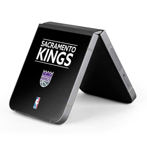 NBA Sacramento Kings Standard - Black Galaxy Z Flip6 Skin